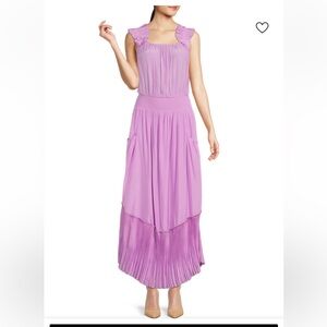 RAMY BROOK
Baylor Pleated Blouson Maxi Dress